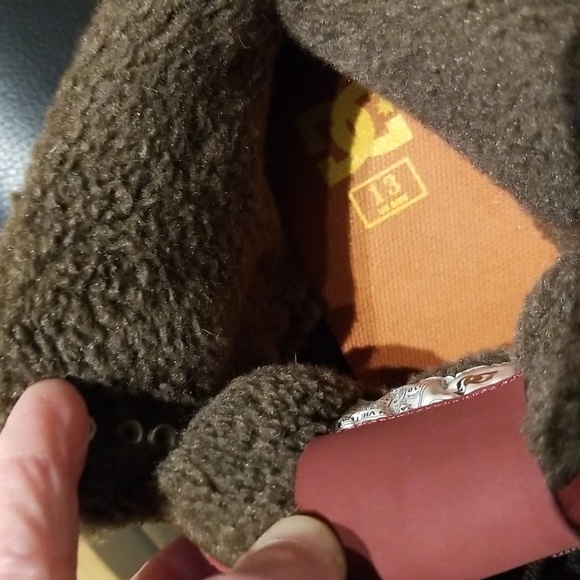 DC Men's Hi-top Skateboard Shoes Winter Sneakers Runners / Sz 13 / Brick Red - Picture 13 of 17